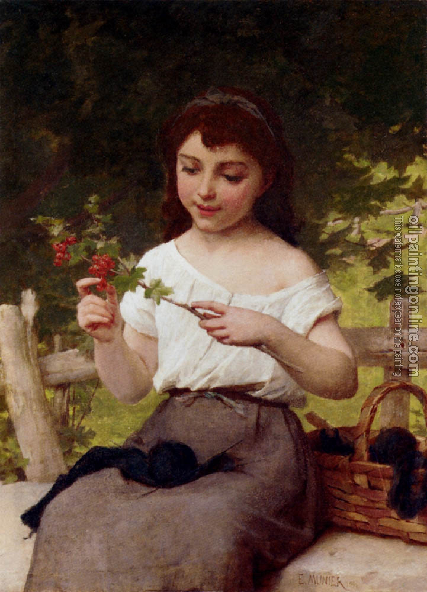 Emile Munier - A Sprig Of Flowers